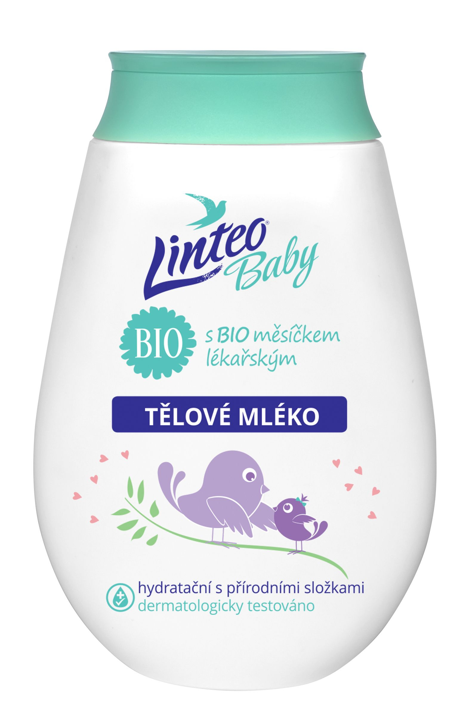 Linteo Baby Dětské tělové mléko s BIO měsíčkem lékařským 250 ml Linteo