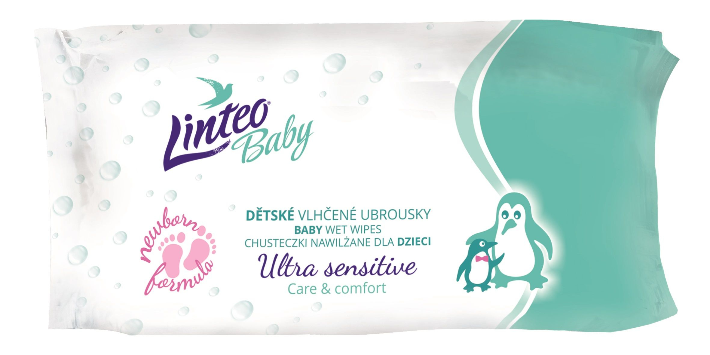 Linteo Baby Ultra sensitive vlhčené ubrousky 64 ks Linteo