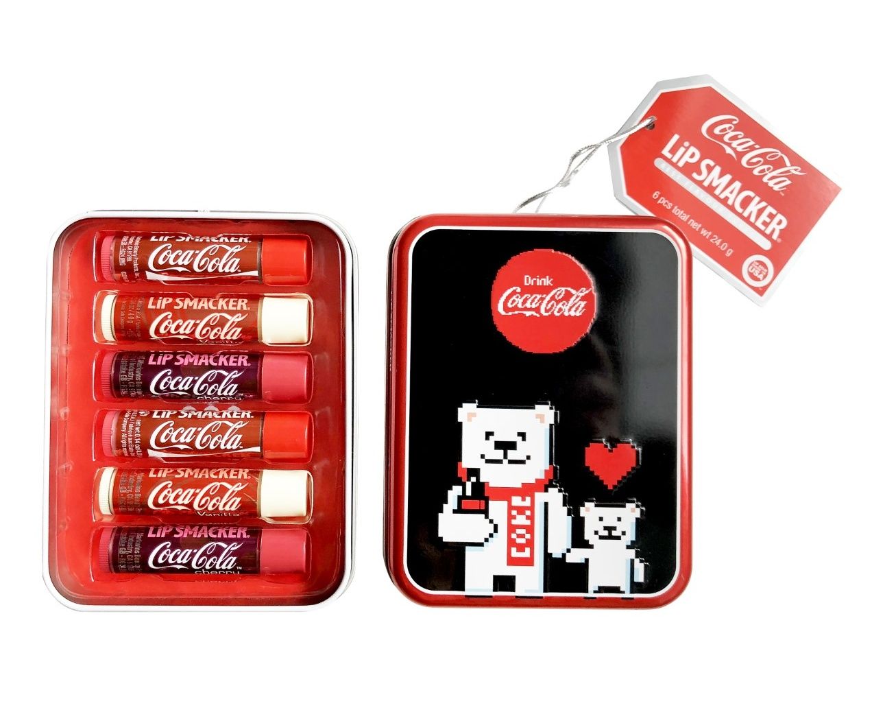 Lip Smacker Coca-Cola balzám na rty 6x4 g Lip Smacker