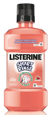 Listerine Smart Rinse Berry ústní voda 250 ml Listerine