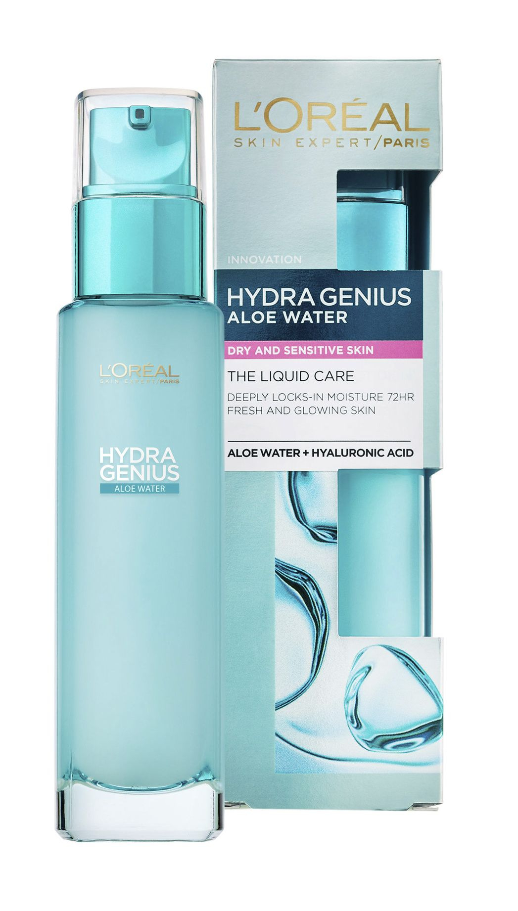 Loréal Paris Hydra Genius Water hydratační péče pro suchou až citlivou pleť 70 ml Loréal Paris