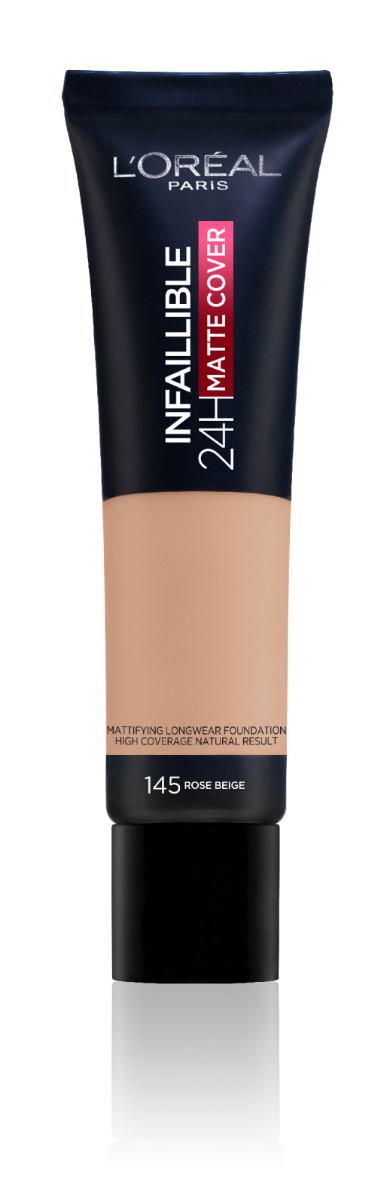 Loréal Paris Infallible 24H Matte odstín 145 Beige Rosé dlouhotrvající make-up 30 ml Loréal Paris