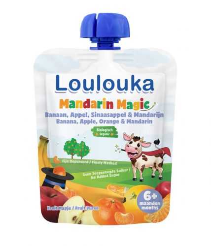 Loulouka BIO kapsička Mandarin Magic banán