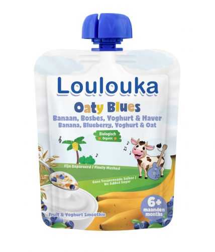 Loulouka BIO kapsička Oaty Blues s jogurtem 90 g Loulouka