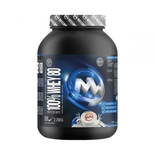 MAXXWIN 100% WHEY 80 capuccino 2200 g MAXXWIN