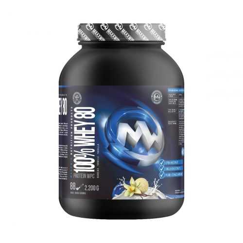 MAXXWIN 100% WHEY 80 vanilka 2200 g MAXXWIN