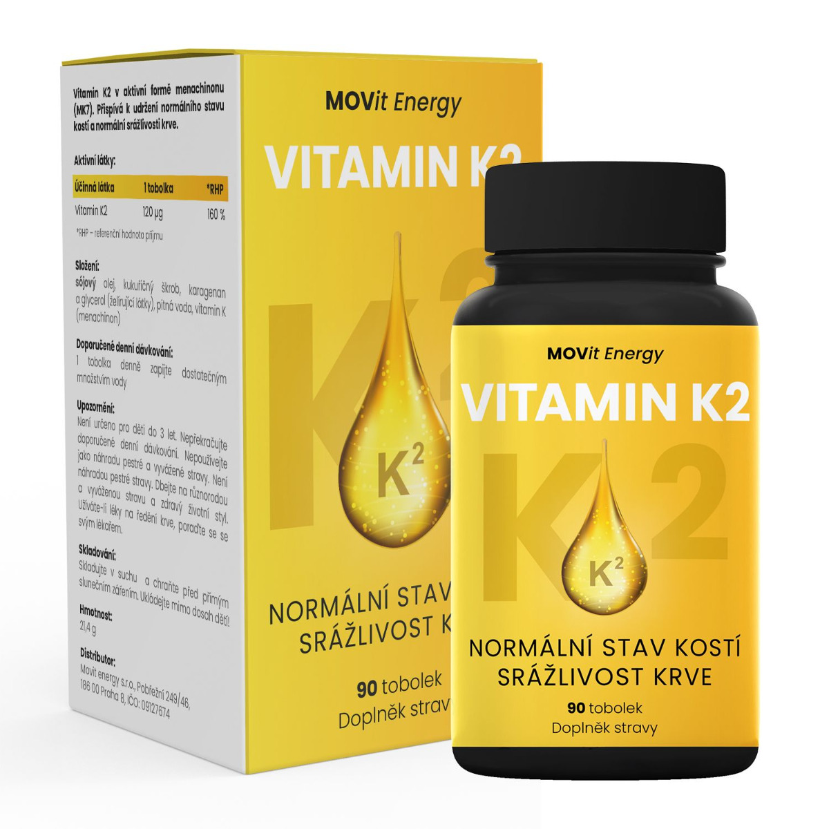 MOVit Energy Vitamin K2 120 μg 90 tobolek MOVit Energy