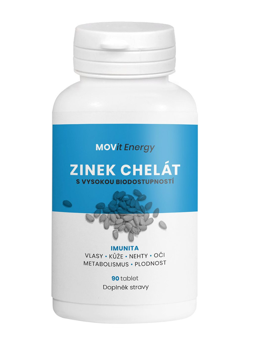 MOVit Energy Zinek Chelát 15 mg 90 tablet MOVit Energy