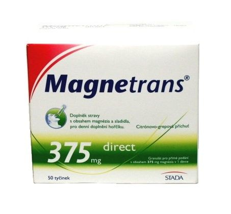 Magnetrans 375 mg 50 tyčinek granulátu Magnetrans