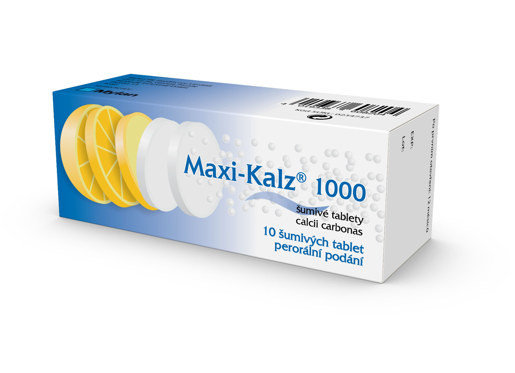 Maxi-Kalz 1000 mg 10 šumivých tablet Maxi-Kalz