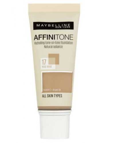 Maybelline Affinitone 17 Rose Beige hydratační make-up 30 ml Maybelline