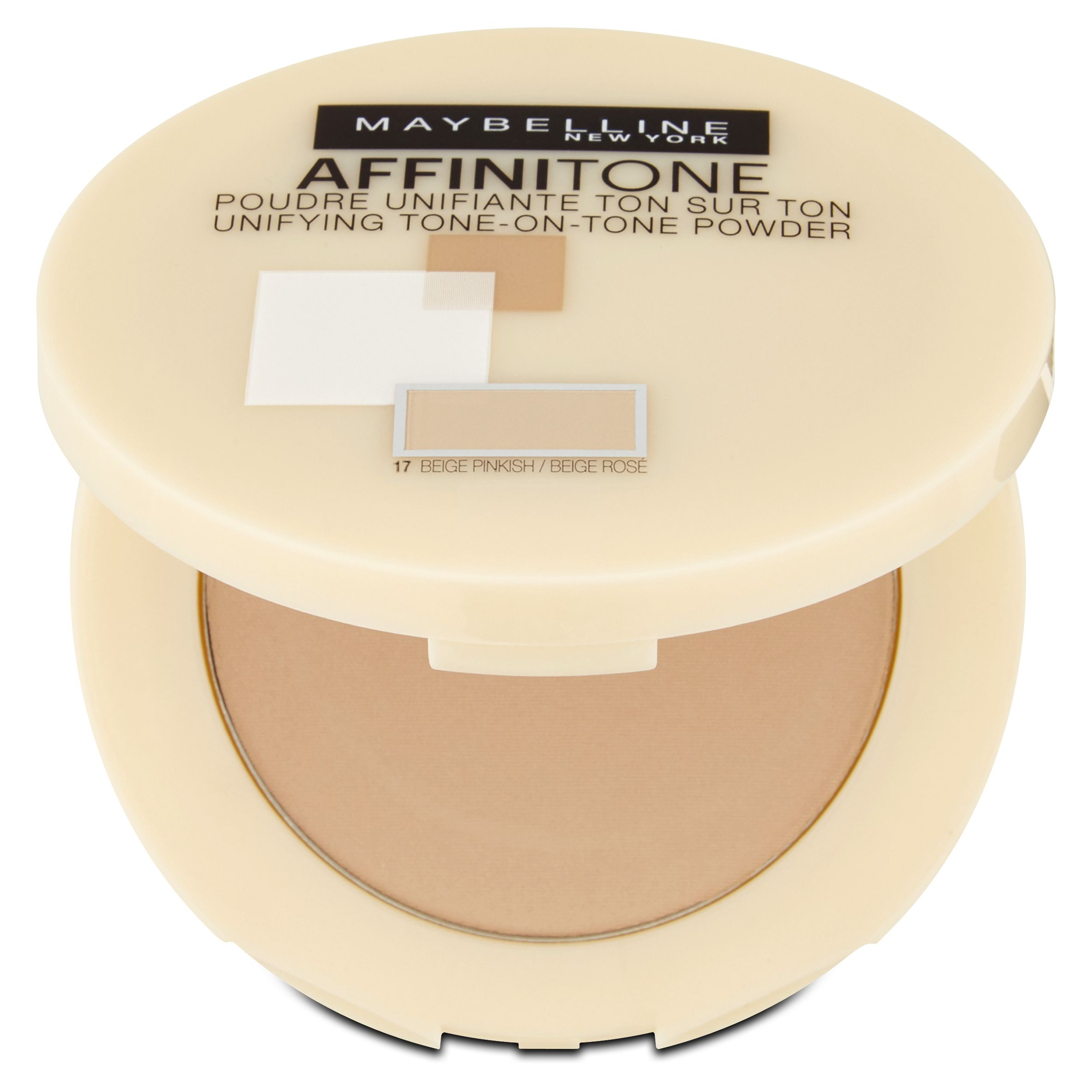 Maybelline Affinitone Powder 17 Rose Beige pudr 9 g Maybelline