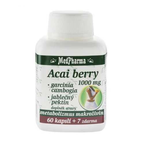 Medpharma Acai berry 1000 mg + Garcinia 67 kapslí Medpharma