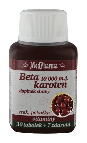 Medpharma Beta karoten 10.000 m.j.+ Panthenol + PABA 37 tobolek Medpharma