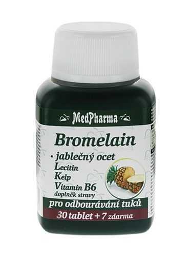 Medpharma Bromelain + jablečný ocet + lecitin + kelp 37 tablet Medpharma