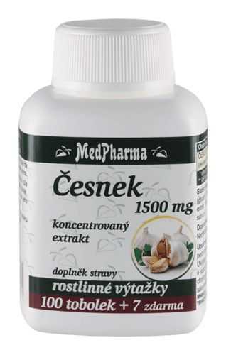 Medpharma Česnek 1500 mg 107 tobolek Medpharma