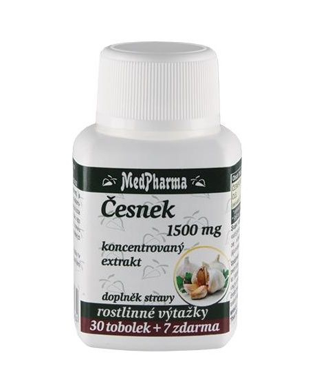 Medpharma Česnek 1500 mg 37 tobolek Medpharma