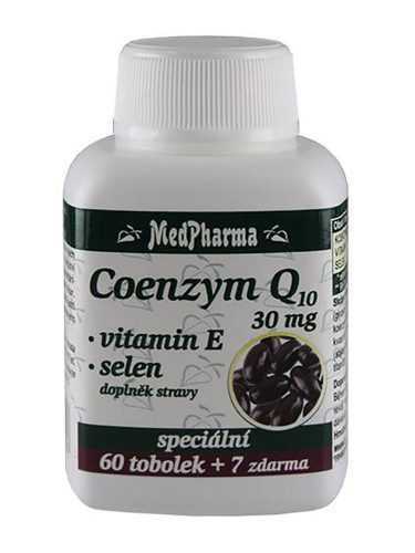 Medpharma Coenzym Q10 30 mg + vitamín E + selen 67 tobolek Medpharma