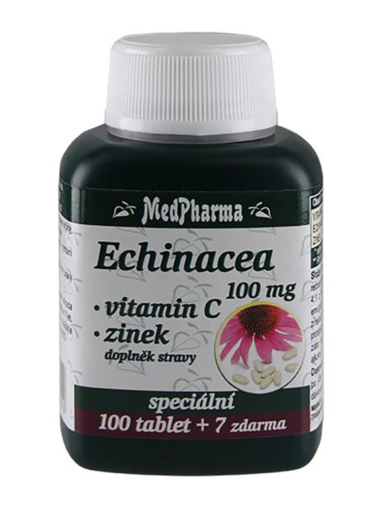 Medpharma Echinacea 100 mg + vitamin C + zinek 107 tablet Medpharma