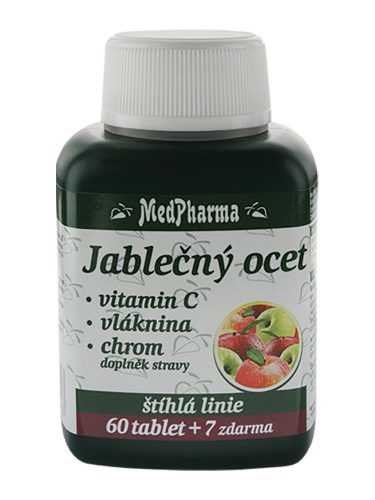 Medpharma Jablečný ocet + vitamin C + vláknina + chrom 67 tablet Medpharma