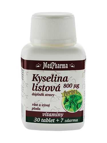 Medpharma Kyselina listová 800 mcg 37 tablet Medpharma