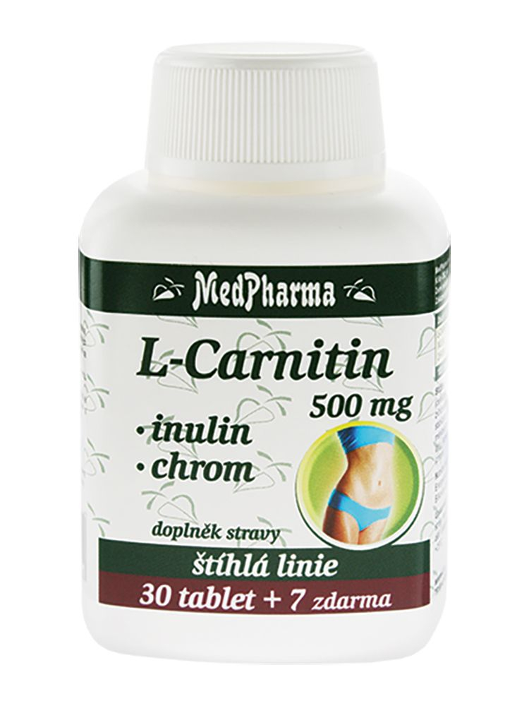 Medpharma L-Carnitin 500 mg + Inulin + Chrom 37 tablet Medpharma