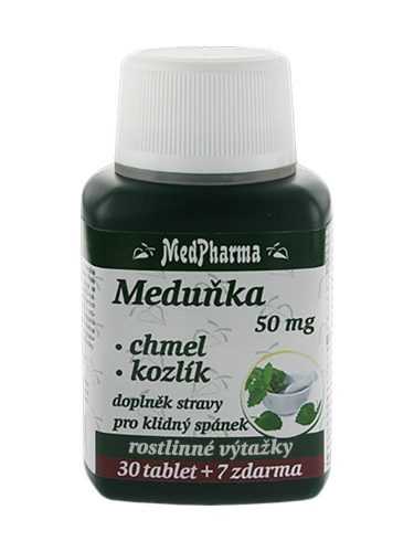 Medpharma Meduňka 50 mg + Chmel + Kozlík 37 tablet Medpharma