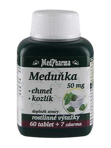 Medpharma Meduňka 50 mg + Chmel + Kozlík 67 tablet Medpharma