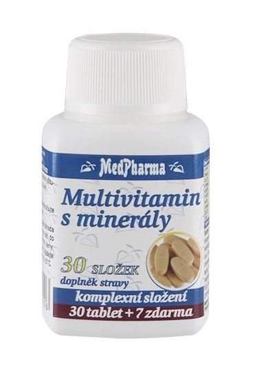 Medpharma Multivitamín s minerály 30 složek 37 tablet Medpharma