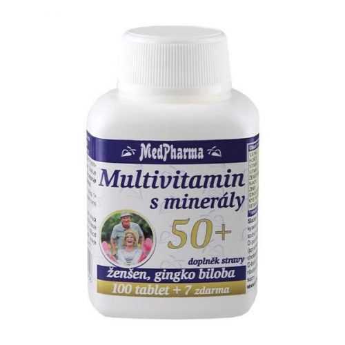 Medpharma Multivitamin s minerály 50+ 107 tablet Medpharma
