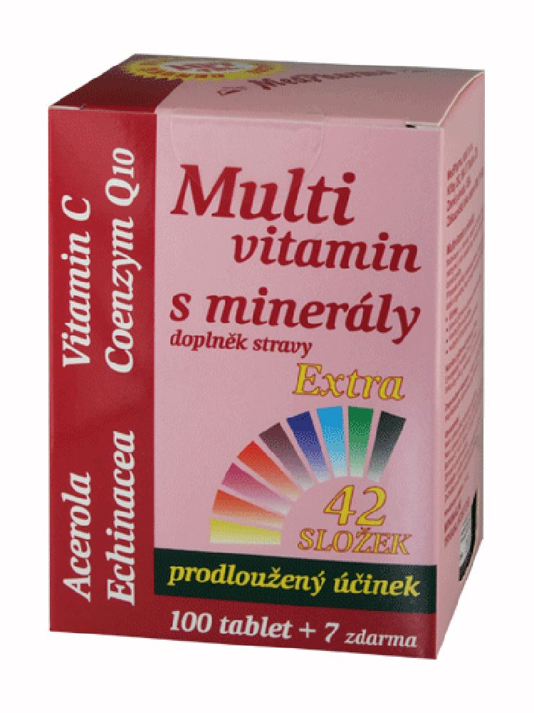 Medpharma Multivitamín s minerály + extra C 107 tablet Medpharma