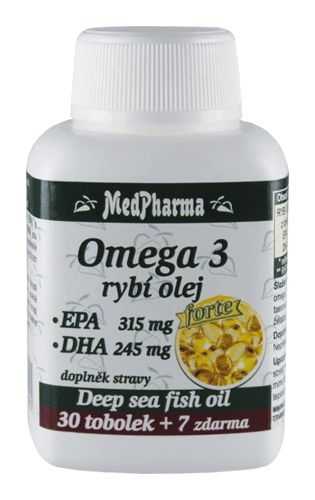 Medpharma Omega 3 rybí olej Forte 37 tobolek Medpharma