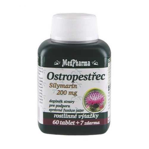 Medpharma Ostropestřec Silymarin 200 mg 67 tablet Medpharma