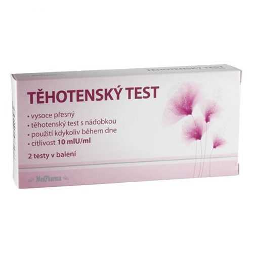 Medpharma Těhotenský test 10mlU/ml 2 ks Medpharma