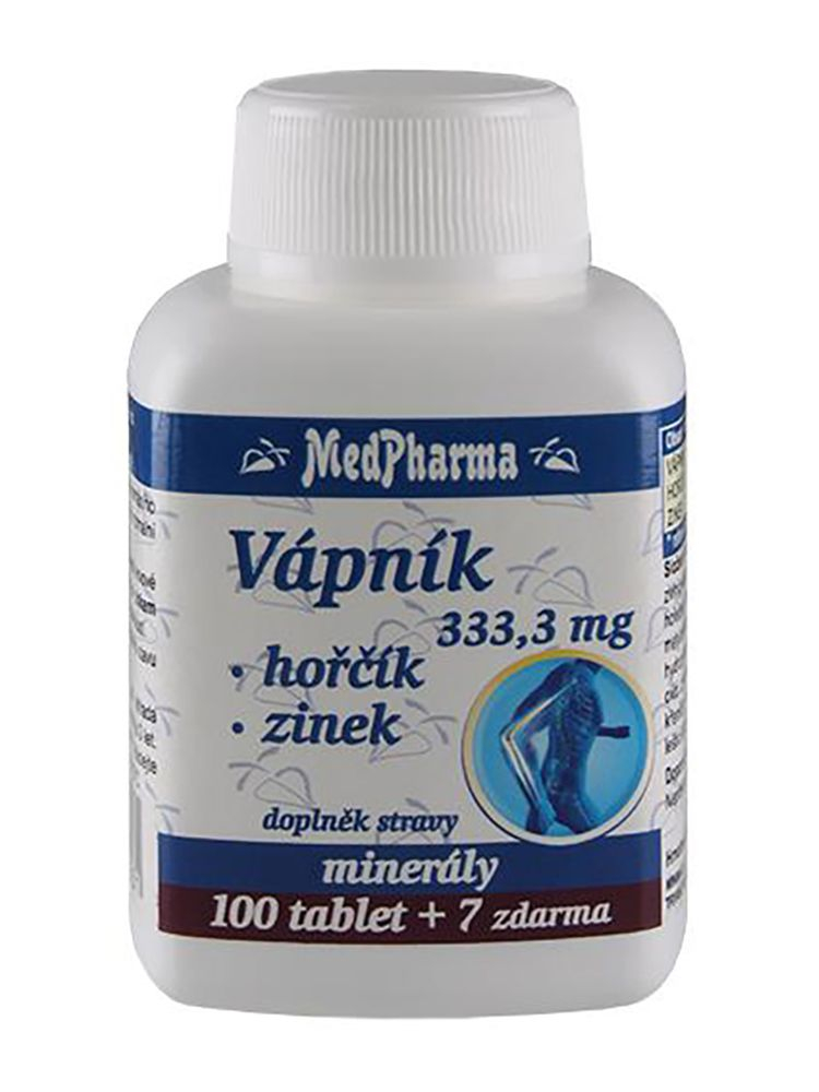 Medpharma Vápník Hořčík Zinek 107 tablet Medpharma
