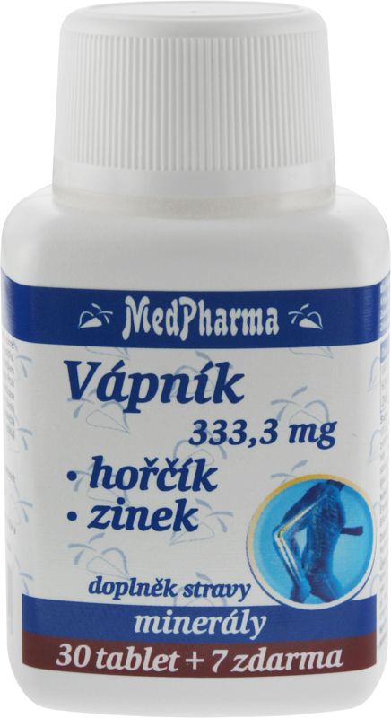 Medpharma Vápník Hořčík Zinek 37 tablet Medpharma