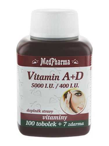 Medpharma Vitamín A+D 5000 I.U./400 I.U. 107 tobolek Medpharma