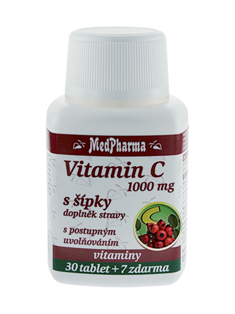 Medpharma Vitamin C 1000 mg s šípky 37 tablet Medpharma
