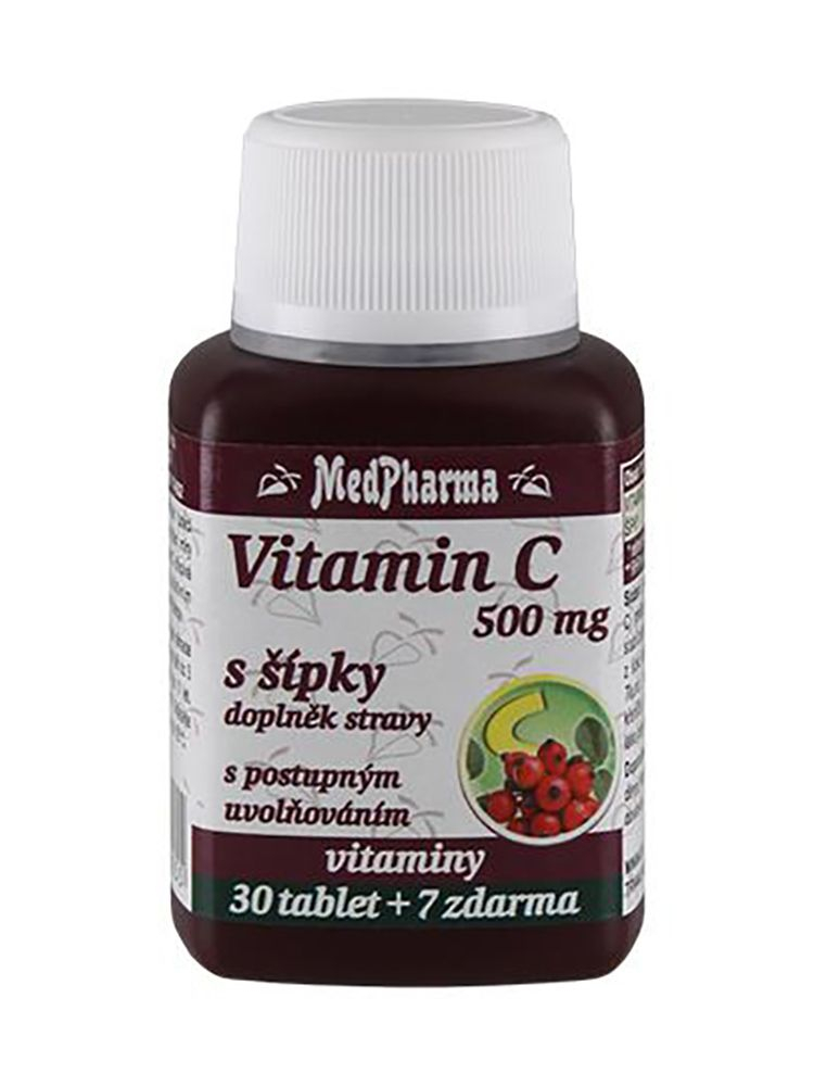 Medpharma Vitamin C 500 mg s šípky 37 tablet Medpharma