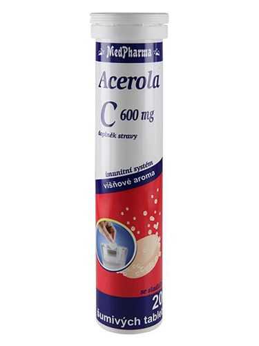 Medpharma Vitamin C 600 mg + Acerola 20 šumivých tablet Medpharma