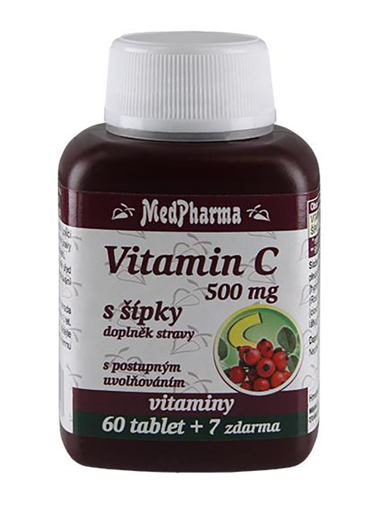 Medpharma Vitamin C se šípky 500 mg 67 tablet Medpharma