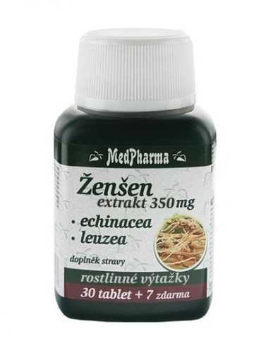 Medpharma Ženšen 350 mg + echinacea + leuzea 37 tablet Medpharma