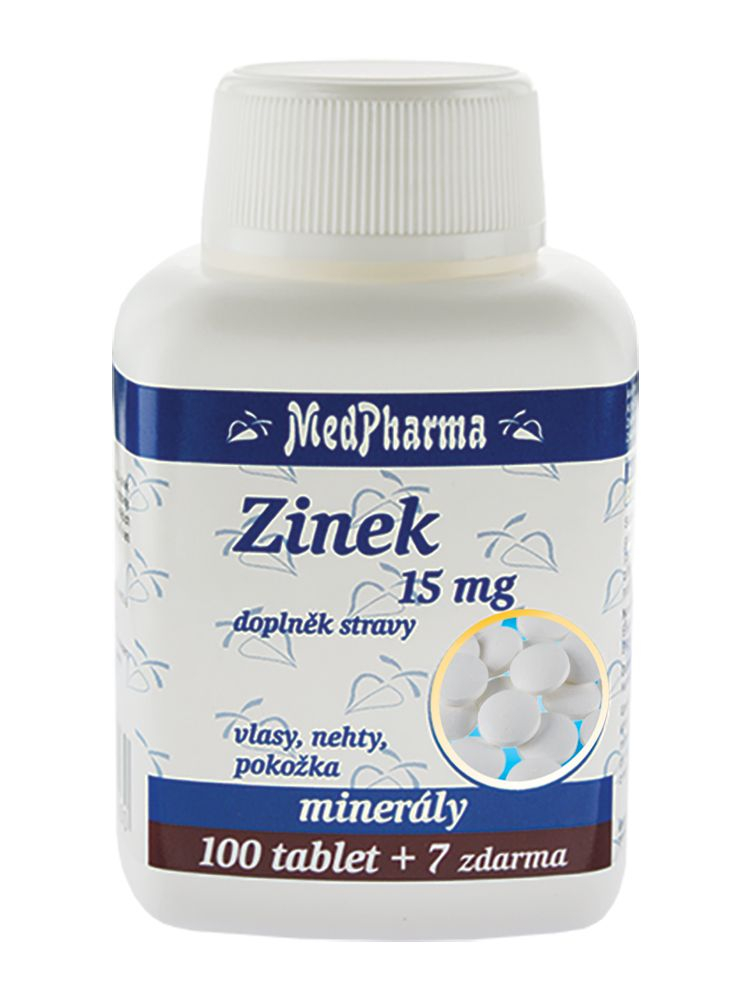 Medpharma Zinek 15 mg 107 tablet Medpharma