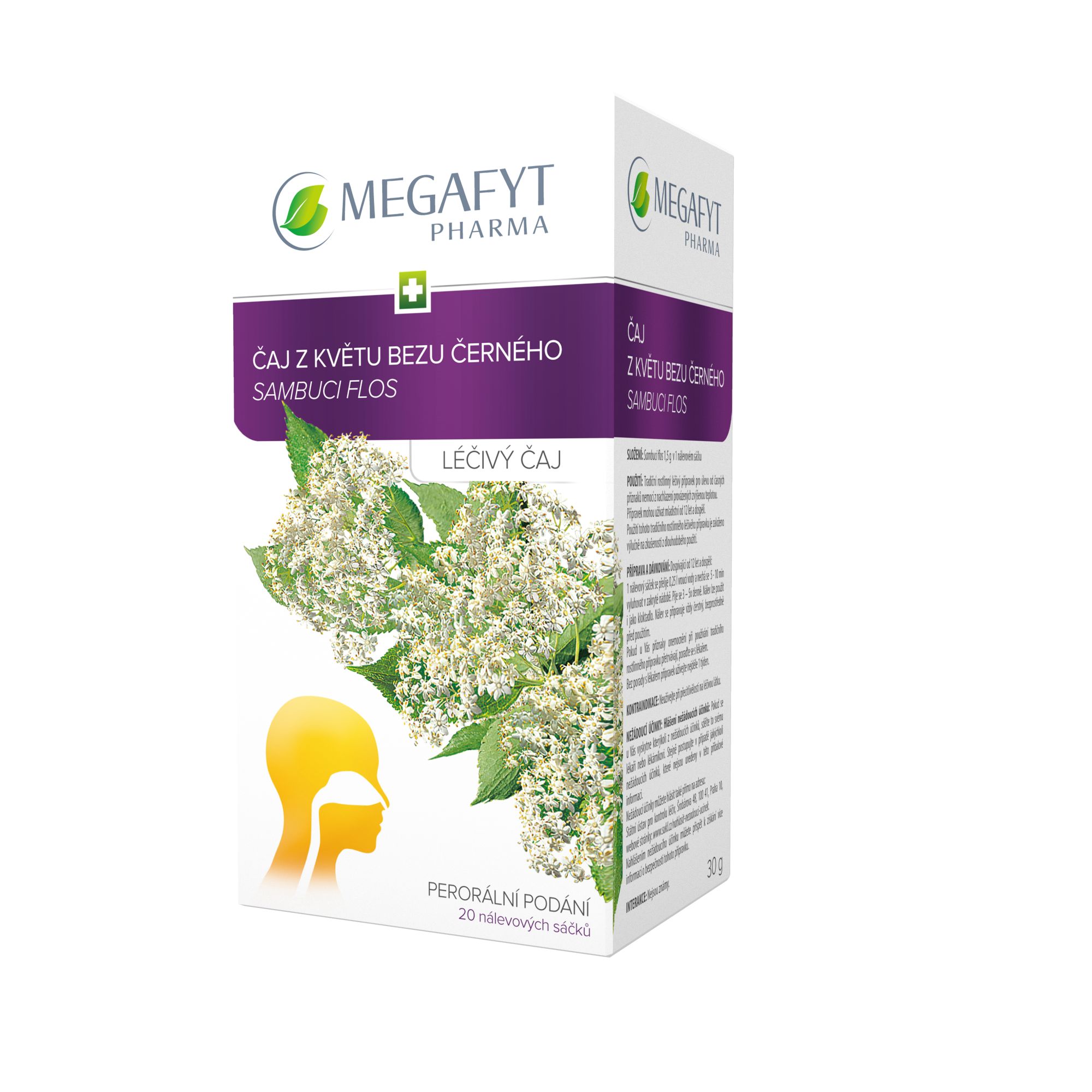 Megafyt ČAJ Z KVĚTU BEZU ČERNÉHO 20x1.5 g Megafyt