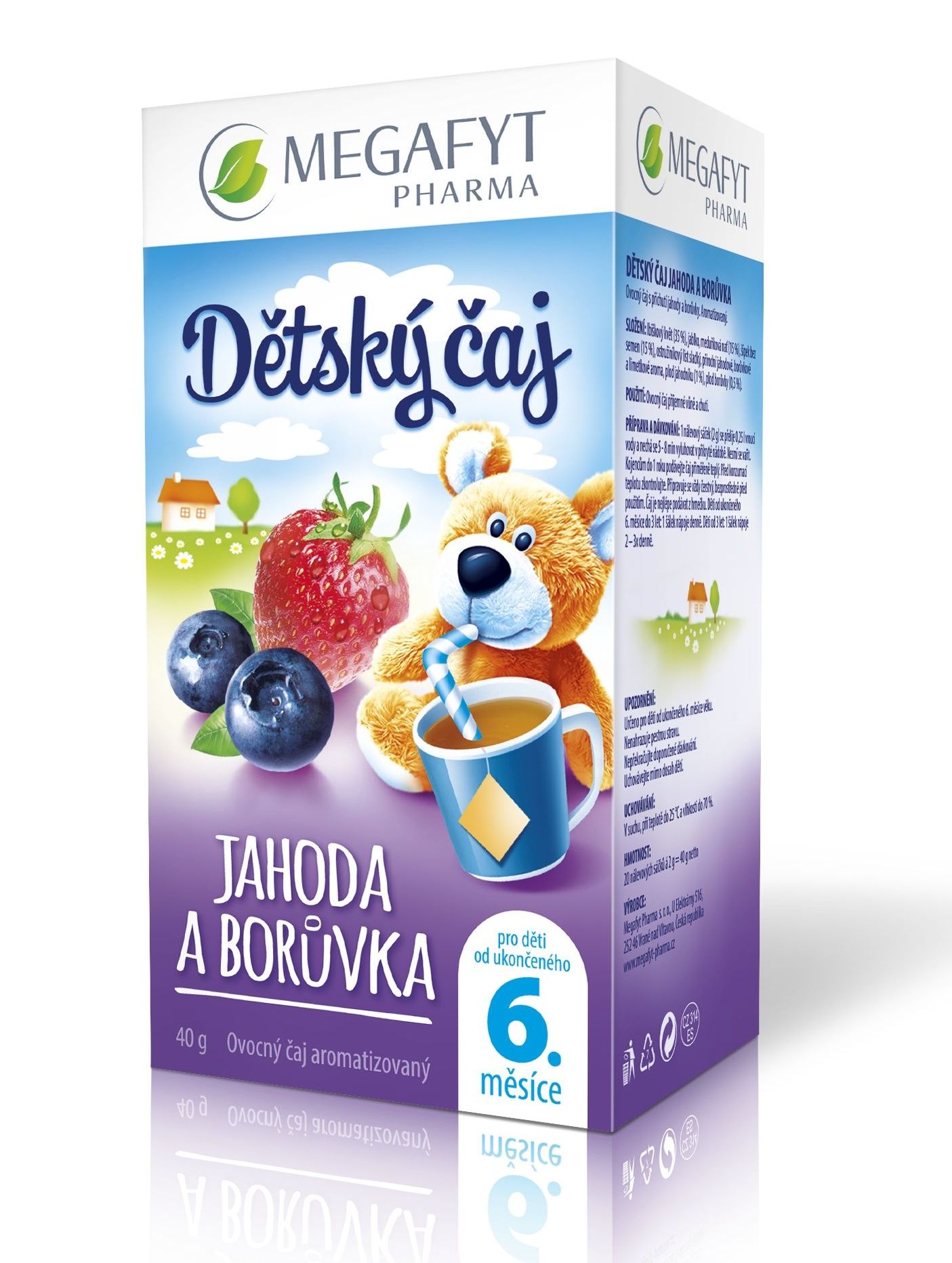 Megafyt Dětský čaj Jahoda a borůvka 20x2 g Megafyt