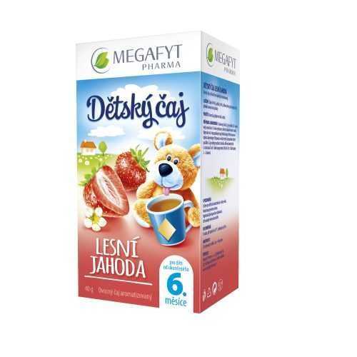 Megafyt Dětský ovocný čaj s příchutí lesní jahody porcovaný čaj 20x2 g Megafyt
