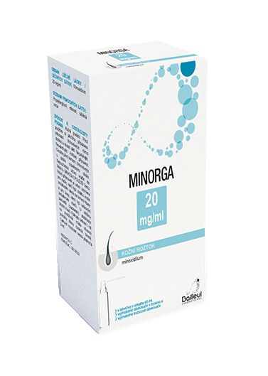 Minorga 20 mg/ml kožní roztok 3x60 ml Minorga