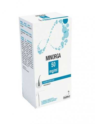 Minorga 50 mg/ml kožní roztok 3x60 ml Minorga