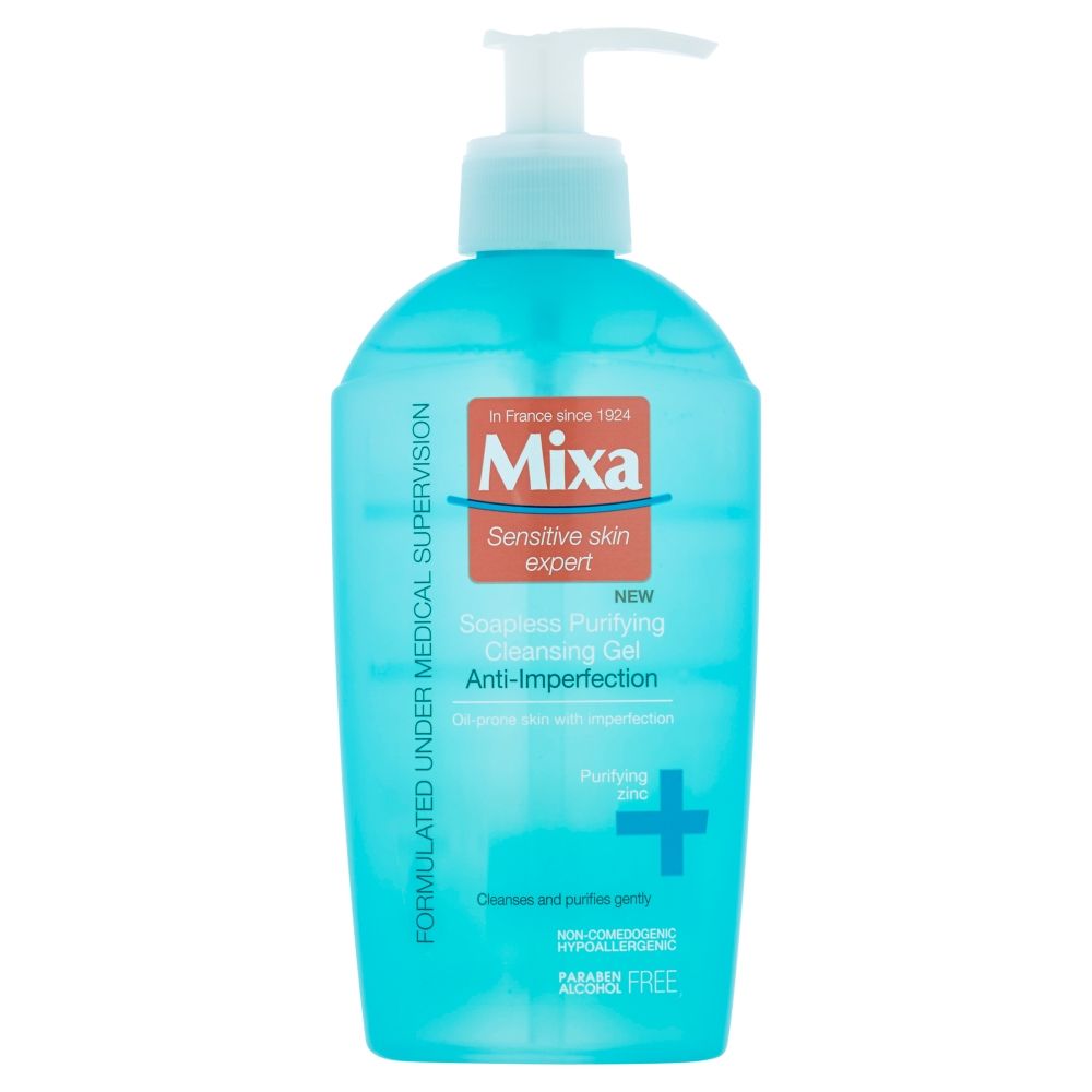 Mixa Čisticí pleťový gel bez obsahu mýdla 200 ml Mixa