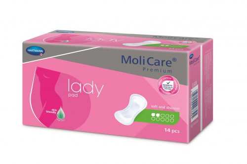 MoliCare Lady 2 kapky inkontinenční vložky 14 ks MoliCare